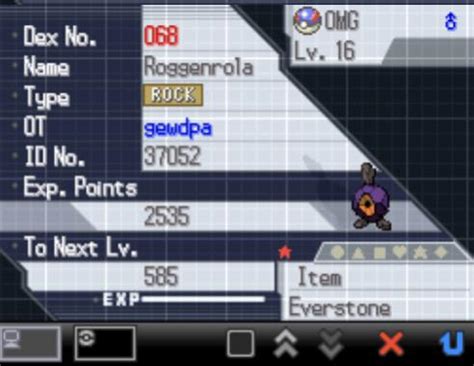 [genV] Random encounter shiny Roggenrola! My first shiny ever! : r ...