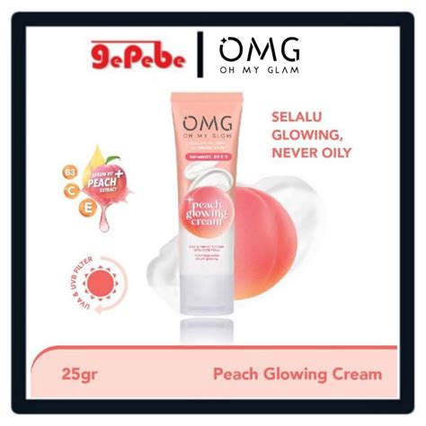 Jual OMG Oh My Glow Peach Glowing Cream 25gr Shopee Indonesia