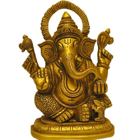 Siddhi Vinayak Brass Statue Lord Ganesha Brass Idols For Puja