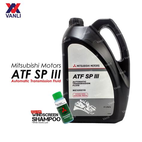 Mitsubishi Automatic Transmission Fluid Atf Sp Iii 4 Liters Plastic