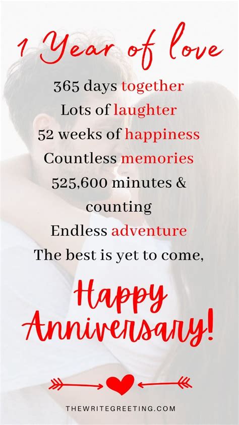 Happy 1 Year Anniversary Long Messages For Girlfriend Artofit