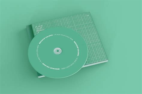 Free PSD Cd And Case Mockup