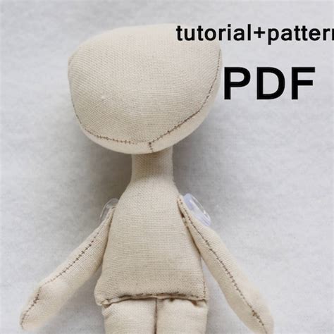 Pdf Tutorialpattern Doll Body Cm Doll Patterns Etsy