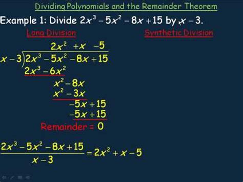 Polynomial Division With Remainder