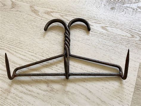 19th Cent Twist Wire Butchers Game Hanger