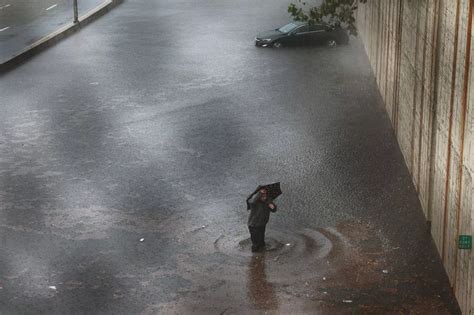 New York City Underwater With Flooding Submerging Cars As State Of