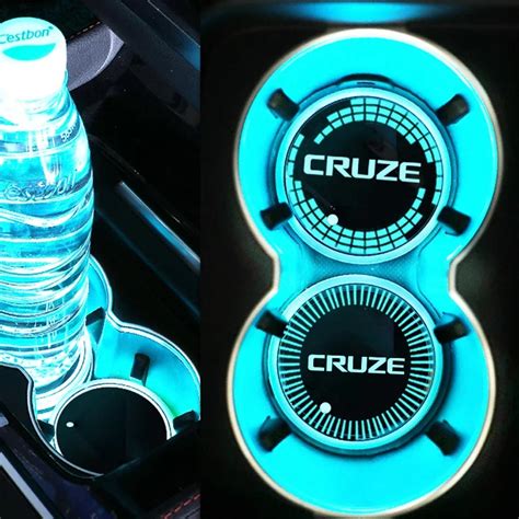 Luminous Car Water Cup Coaster Suporte Da Bebida Antiderrapante Luz Mat