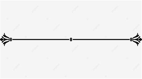 Lines Divider Vector Hd PNG Images, Black Decorative Line Divider Line, Decorative Thread ...