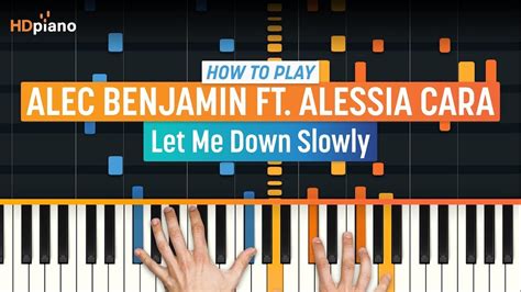 How To Play Let Me Down Slowly By Alec Benjamin Ft Alessia Cara Hdpiano Part 1 Piano