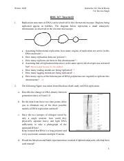 BIOL 367 Tutorial 02 Pdf Winter 2020 Instructor Dr David Kwan TA