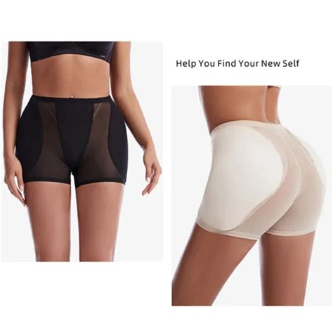 Women Padded Butt Lifter Body Shaper Fake Ass Bum Hip Enhancer Pants