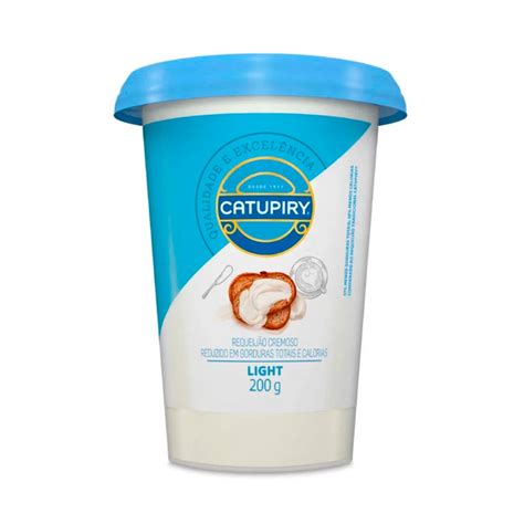 Requeijão Cremoso Catupiry Light 200g Supermercados Pague Menos