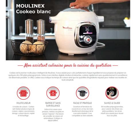 Moulinex Ce Multicuiseur Intelligent Cookeo Avec Recettes