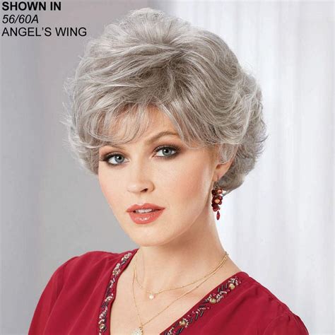 Color Me Beautiful Paula Young Beautiful Wigs Short Hair With Layers Grey Hair Wig