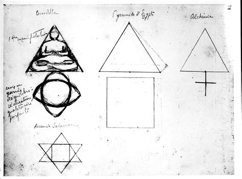 The Mothers Drawings Sri Aurobindos Symbol Pyramid Etc Sacred