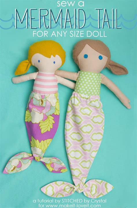 Mermaid Sewing Pattern Sew A Mermaid Tail For Any Size Doll Make It And