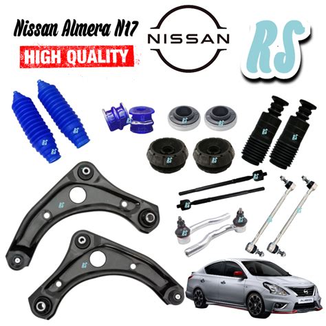 Item Combo Set Front Suspension Part Nissan Almera N Lower Arm