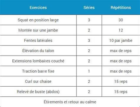 Programmes Dentraînement à La Maison Espace Musculation