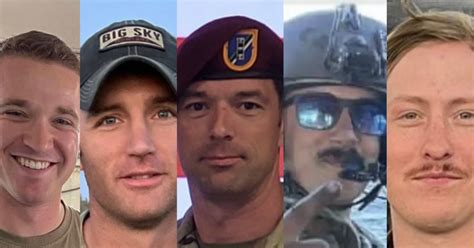 Pentagon Identifies 5 U S Troops Killed In Military Helicopter Crash Over The Mediterranean