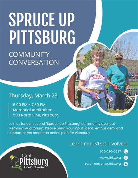 Spruce Up Pittsburg Community Conversation City Of Pittsburg