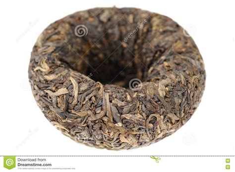 Raw Green Puerh Tea Bowl Shape Tuo Cha Closeup Stock Photo Image Of