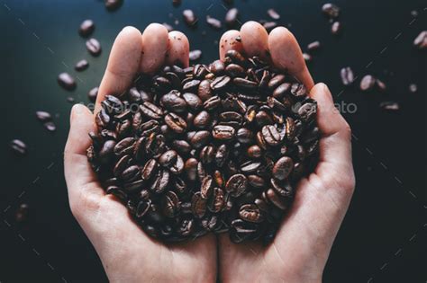 Womans Hands Holding Coffee Beans Stock Photo By Westend61 Photodune