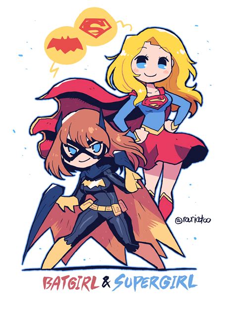 Supergirl Batgirl And Barbara Gordon Dc Comics And 2 More Drawn By