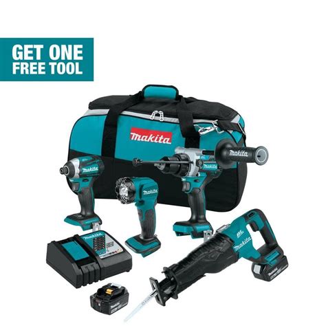 Makita Xt452t 18v Lxt Brushless Lithium Ion Cordless 4 Piece Combo Kit 5 Ah Size 2 In Artofit