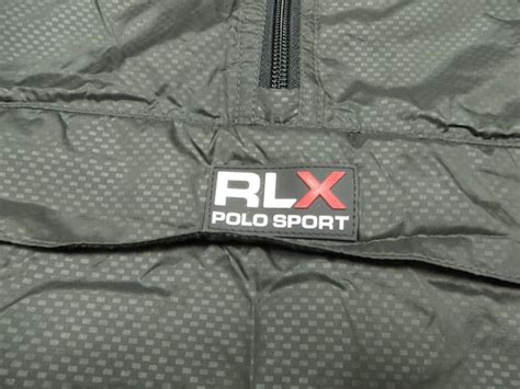 Vintage Polo Sport Jacket Grey Black Rlx Windbreaker Gem