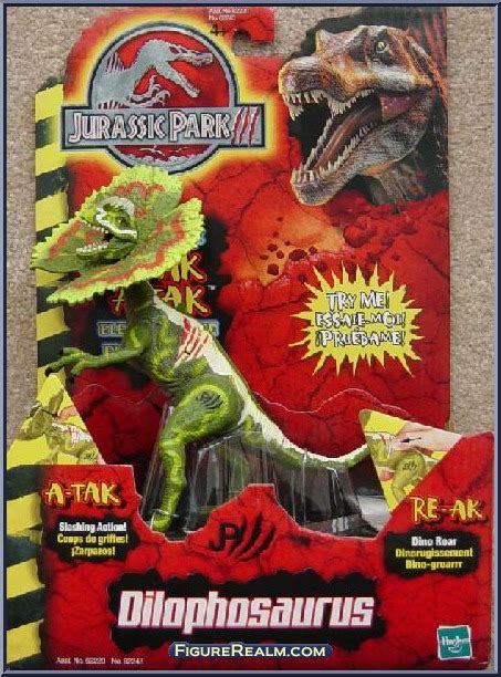 Dilophosaurus Jurassic Park Iii Electronic Re Ak A Tak Hasbro Action Figure