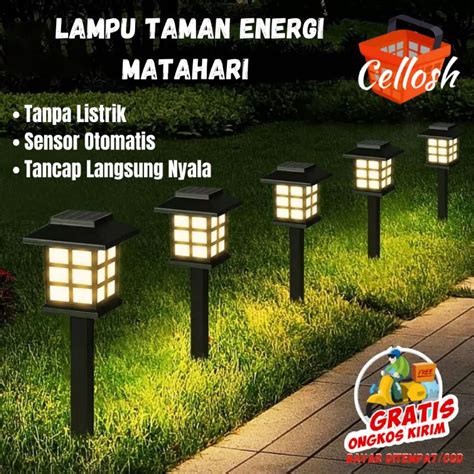 Jual Lampu Taman Tenaga Surya Energi Cahaya Matahari Solar Dekorasi