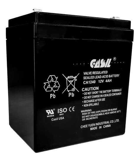 Casil Ca1240 Genuine 12v 4ah Sla Alarm Battery