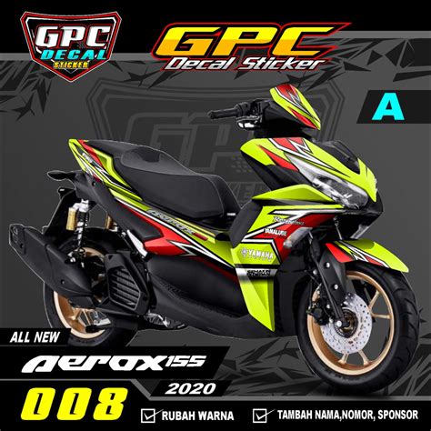 Jual Decal Sticker Variasi Fullbody All New Aerox Connected