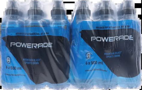 Powerade Sports Drink Mountain Blast 500ml X 6 Ultra Liquors