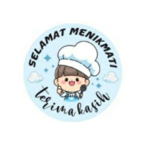 Jual Stiker Roll 500pcs Selamat Menikmati Sticker Makanan Kue Thank You Terima Kasih Happy