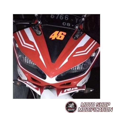 Jual Topeng Kedok Cover Lampu Model R25 Winglet Yamaha R15 OLD V1 V2