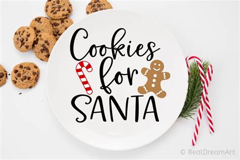 Cookies For Santa Svg Dxf Png Eps