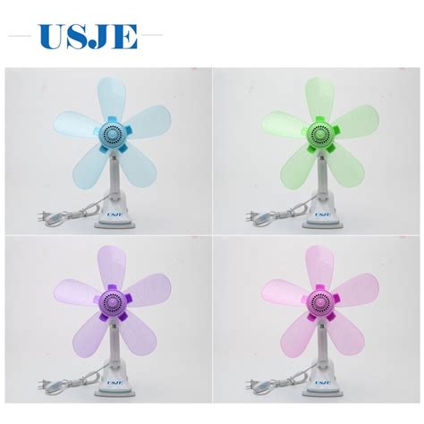 5 Blends Fan Home Electric Fan W Clip Clover Fan Anti Heat Portable