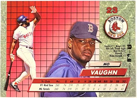 Mo Vaughn 1991 Upper Deck Boston Red Sox Star Rookie Card KBK Sports