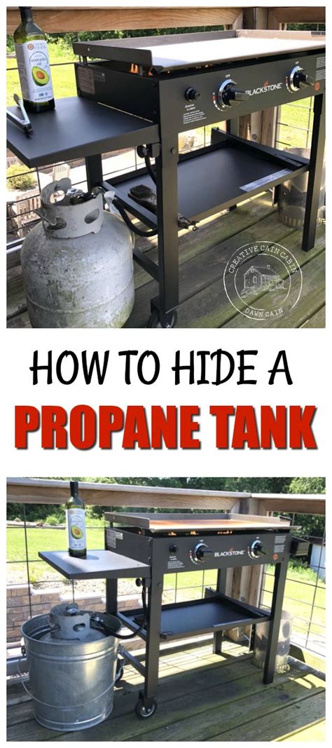 Blackstone Griddle Grill How To Season And Hide The Propane Tank