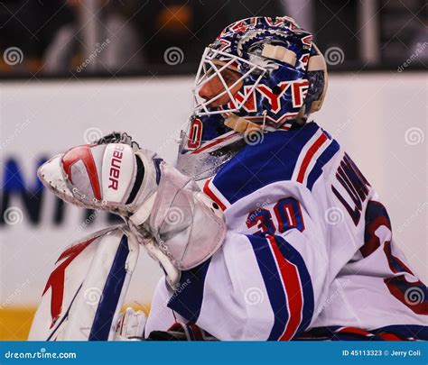 Henrik Lundqvist Goalie New York Rangers Editorial Stock Photo Image