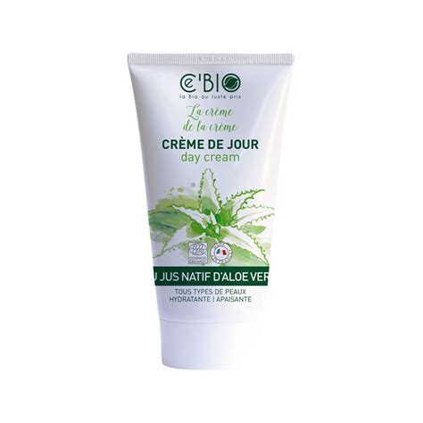 Crème Hydratante Visage Gel Natif Aloe Vera 50 Ml Cbio Peaux Sensibles