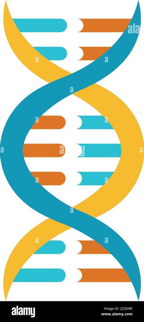 Dna Symbol Chromosome Spiral Icon Genome Sign Stock Vector Image