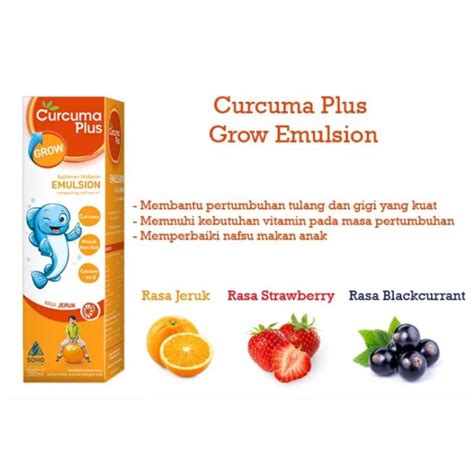 Jual Curcuma Plus Grow Emulsion Syrup Ml Indonesia Shopee Indonesia