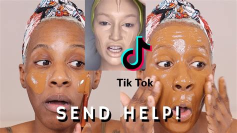 Trying The Viral Tiktok Foundation Hack I Dont Think I Did This