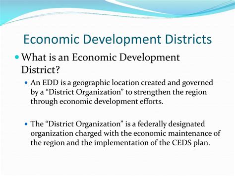 Ppt Exploring Economic Development Districts Powerpoint Presentation