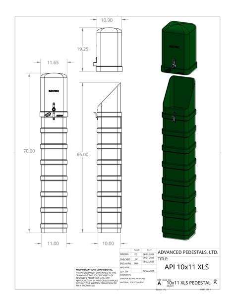 10×11 Xls Electrical Pedestal Advanced Pedestals