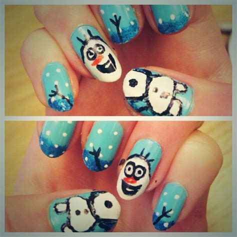 Olaf Nail Art