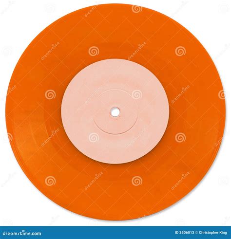 Orange 7 Inch Vinyl Single Stock Image Image Of Album 3506013