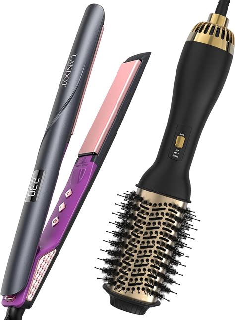 Amazon Landot Hair Blow Dryer Brush And Volumizer Add Flat Iron